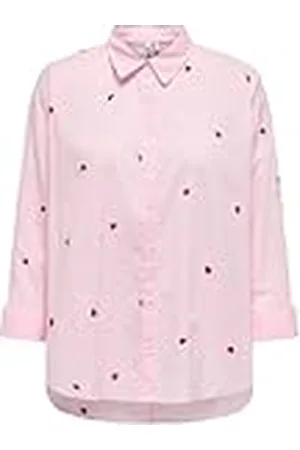 ONLY Onlnew Lina Grace LS EMB Shirt Noos Wvn Shirt met lange mouwen en knoopsluiting, , M Dames, , M