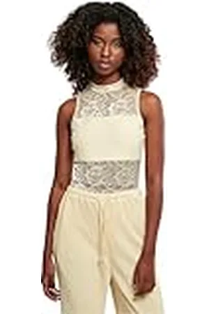 Urban classics Dames Ladies Laces Body T-Shirt, , XXL