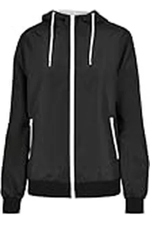 Build Your Brand Gerecycled windrunner jas voor dames.