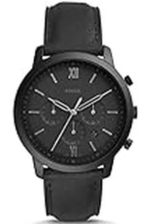 Fossil Neutra chronograaf zwart leerhorloge