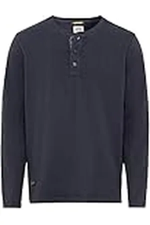 Camel Active Henleyshirt voor heren met lange mouwen, , S