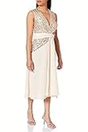 Little Mistress JENA Midi-jurk met pailletten en strepen voor dames, , 36