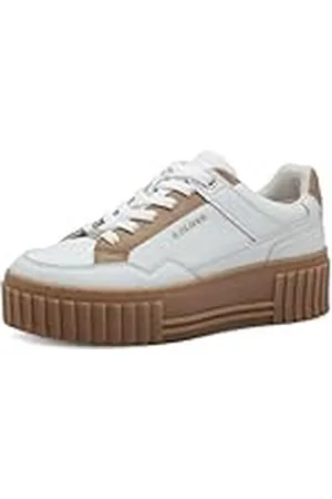 QS by s.Oliver Low 5-23630-44 Sneakers voor dames, White Comb, 37 EU, , 37 EU