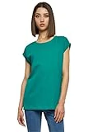 Urban classics T-shirt met verlengde schouders voor dames voor dames, frisgroen, XXL
