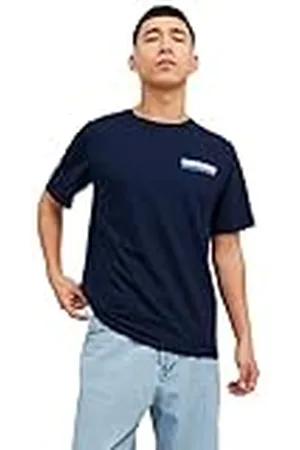 JACK & JONES Heren T-shirt Logo Ronde Hals T-Shirt, , XXL