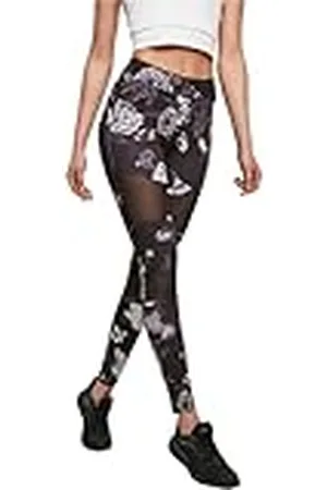 Urban classics Tech Mesh AOP Leggings voor dames, verkrijgbaar in vele verschillende kleuren, maten XS tot 5XL, , M