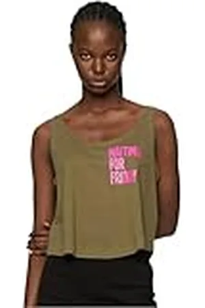 Mister Tee Dames Dames Waiting for Friday Box Tank L Olive, , L