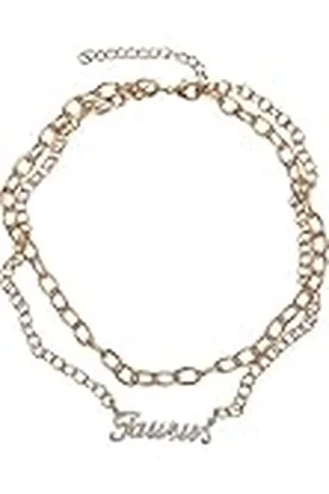 Urban classics Uniseks halsketting Diamond Zodiac gouden halsketting, kleur , maat één maat