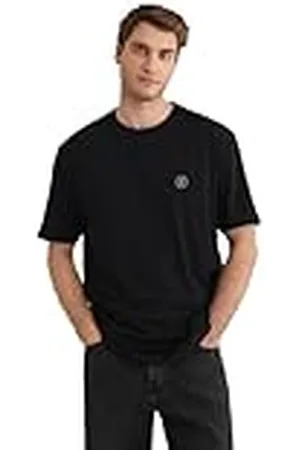 Mavi Dames Logo Embroidery Tee T-shirt, zwart, XL, Meerkleurig, XL