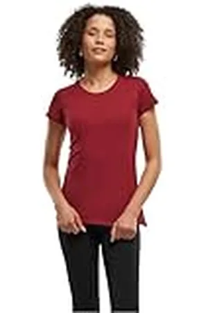 Build Your Brand Basic T-shirt voor dames, korte mouwen, ronde hals, van katoen, verkrijgbaar in vele kleuren, maten XS-5XL, , M