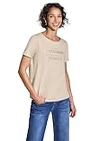 Street one Shirt met folie-tekst, , 46