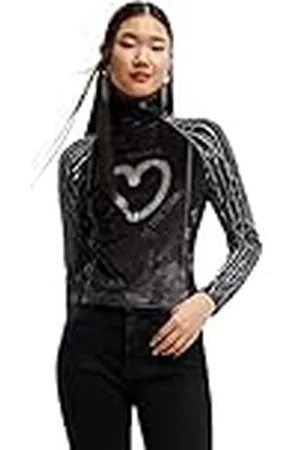 Desigual Dames TS_CORE 2022 Gray Rental T-shirt, , L