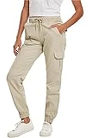 Urban classics Cargobroek voor dames, hoge taille, cargobroek voor vrouwen met hoge tailleband, verkrijgbaar in vele kleuren, maten XS - 5XL, , 4XL