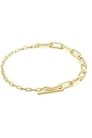 ANIA HAIE Chain Reaction Mixed Link T-Bar bracelet gold B021-02G