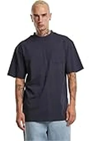 Urban classics Heren T-shirt Tall Pocket Tee, casual T-shirt voor mannen, lang gesneden, katoen, loose fit, borstzak, maten S - 5XL, , 3XL