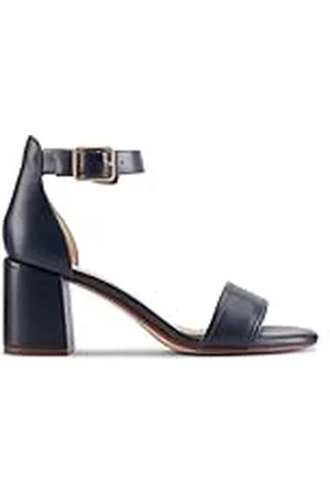 Clarks Premium Dames Ezoria Mae Sandaal, Navy Leer, 5 UK, , 38 EU