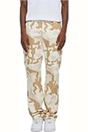 Urban classics Herenbroek Straight Leg Camo Cargo Pants 44, , 44