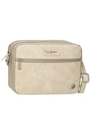 Pepe Jeans Jana schoudertas met twee vakken, , 24 x 16 x 9 cm, polyester met details van kunstleer van Joumma Bags, , Eén maat, Schoudertas met twee vakken