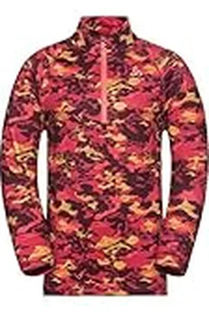 Odlo Unisex Midlayer 1/2 zip SESVENNA KIDS GRAPHIC sweatshirt, , 116