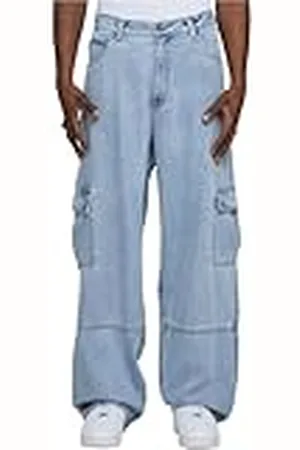 Southpole Cargobroek voor heren, baggy jeans met cargozakken, oversized fit, , 31
