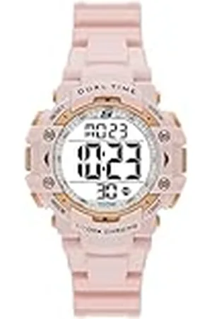 Skechers Horloge voor dames, Digitaal uurwerk met siliconen, polyurethaan, lederen of roestvrij stalen band, ,38MM