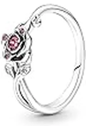 PANDORA Disney Die Schöne und das Biest Rose Ring in Sterling-Silber mit Zirkonia, Gr. 52, 190017C01-52