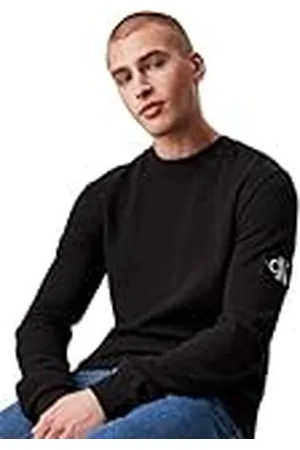 Calvin Klein Jeans Heren T-shirt met lange mouwen Badge Wafel LS Basic, , XXS