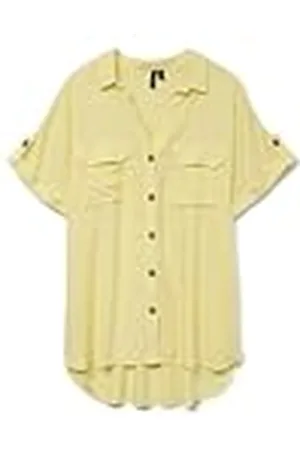 VERO MODA Dames Vmbumpy Ss Shirt WVN Ga Noos, , XL
