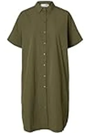 SELECTED Dames Slfblair 2/4 Short Shirt Dress Noos, , 38