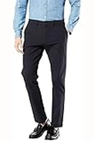 Dockers Heren Smart 360 Flex Chino Slim Casual broek, Navy,38W / 32L