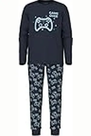 NAME IT Jongens Nkmnightset Sapphire Game Noos, , 98-104
