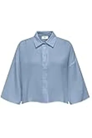 JDY Theis Life 3/4 Crop Shirt WVN Noos, , XXL