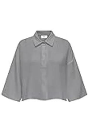 JDY Theis Life 3/4 Crop Shirt WVN Noos, , XXL