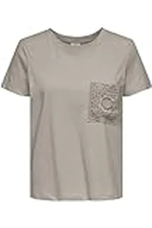 JDY Selma S/S Crochet Pocket Top JRS, , S