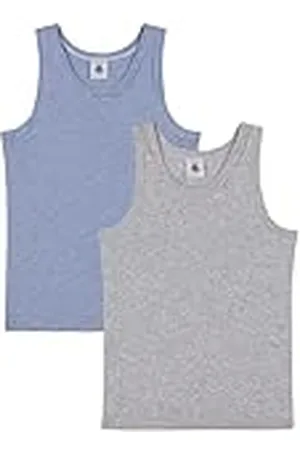 Petit Bateau Tanktops (2 stuks) voor jongens, , 14 Jaren
