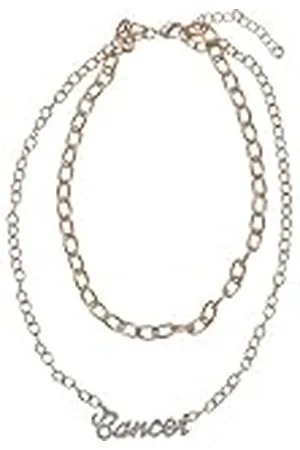 Urban classics Uniseks halsketting Diamond Zodiac gouden necklace, kleur cancer, maat één maat
