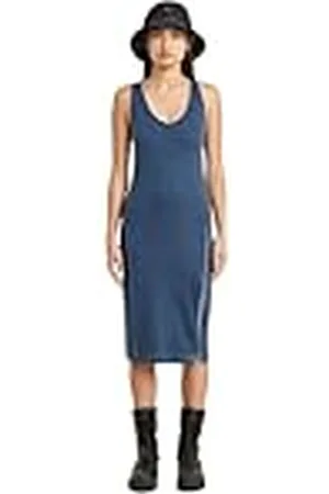 G-Star Asymmetrische damesjurk met ritssluiting, , XS