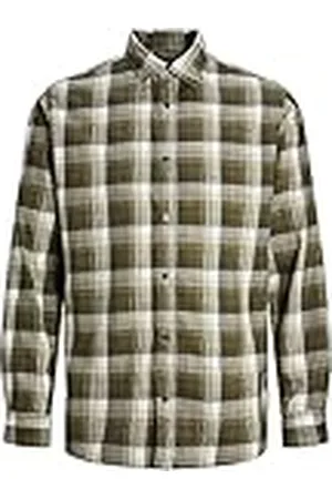 JACK & JONES JACK&JONES JUNIOR Jcochaser Joshua Shirt Ls Jnr Shirt voor jongens, , 164 cm