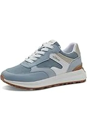 QS by s.Oliver Low 5-23660-43 Sneakers voor dames, denim comb, 41 EU, , 41 EU