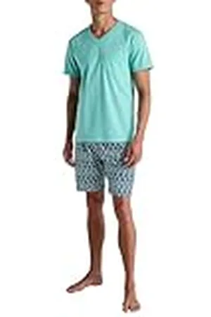 Calida Relax Imprint Korte pyjama voor heren, van 100% katoen, , 56