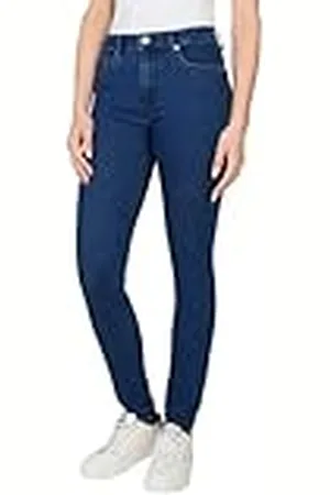 Pepe Jeans Dames Super Skinny Jeans Hw Pl204738, Jeans, Blauw, 25W/28L, , 25W / 28L