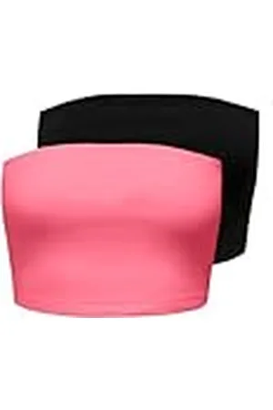 ONLY Onllive Love Tube 2 Pack Crop Top Noos, , 3XL