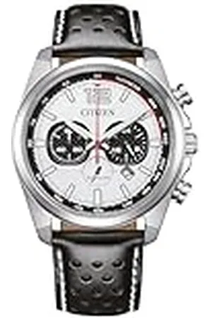 Citizen CA4640 Eco-Drive Solar Chrono herenhorloge met 41 mm diameter in verschillende varianten, , Riemen.