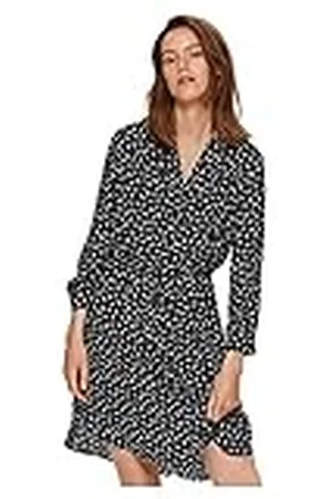 SELECTED Vrouwelijke jurk met lange mouwen print -, , 38
