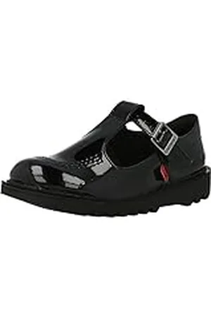 Kickers Kick TPatent Youth Mary Jane lage schoenen voor meisjes, zwart, 32 EU