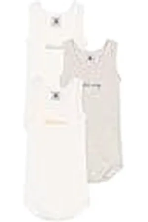 Petit Bateau Mouwloze rompertjes voor babyjongens, verpakking van 3 stuks, , 3 Maanden