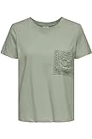 JDY Selma S/S Crochet Pocket Top JRS, , M