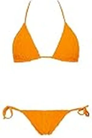 Emporio Armani Vrouw 3D Bold Logo Driehoek Bikini Oranje M, , M