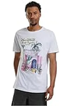 Mister Tee Heren T-shirt Marakkesch Fruit Tee, T-shirt met print op de voorkant voor mannen, grafisch T-shirt, streetwear, , S