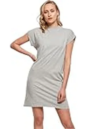 Build Your Brand Womens Ladies Turtle Extended Shoulder Casual Dress, , XL, , XL